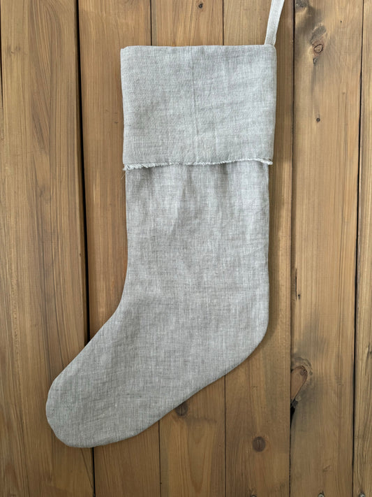 Linen Stocking - Oatmeal