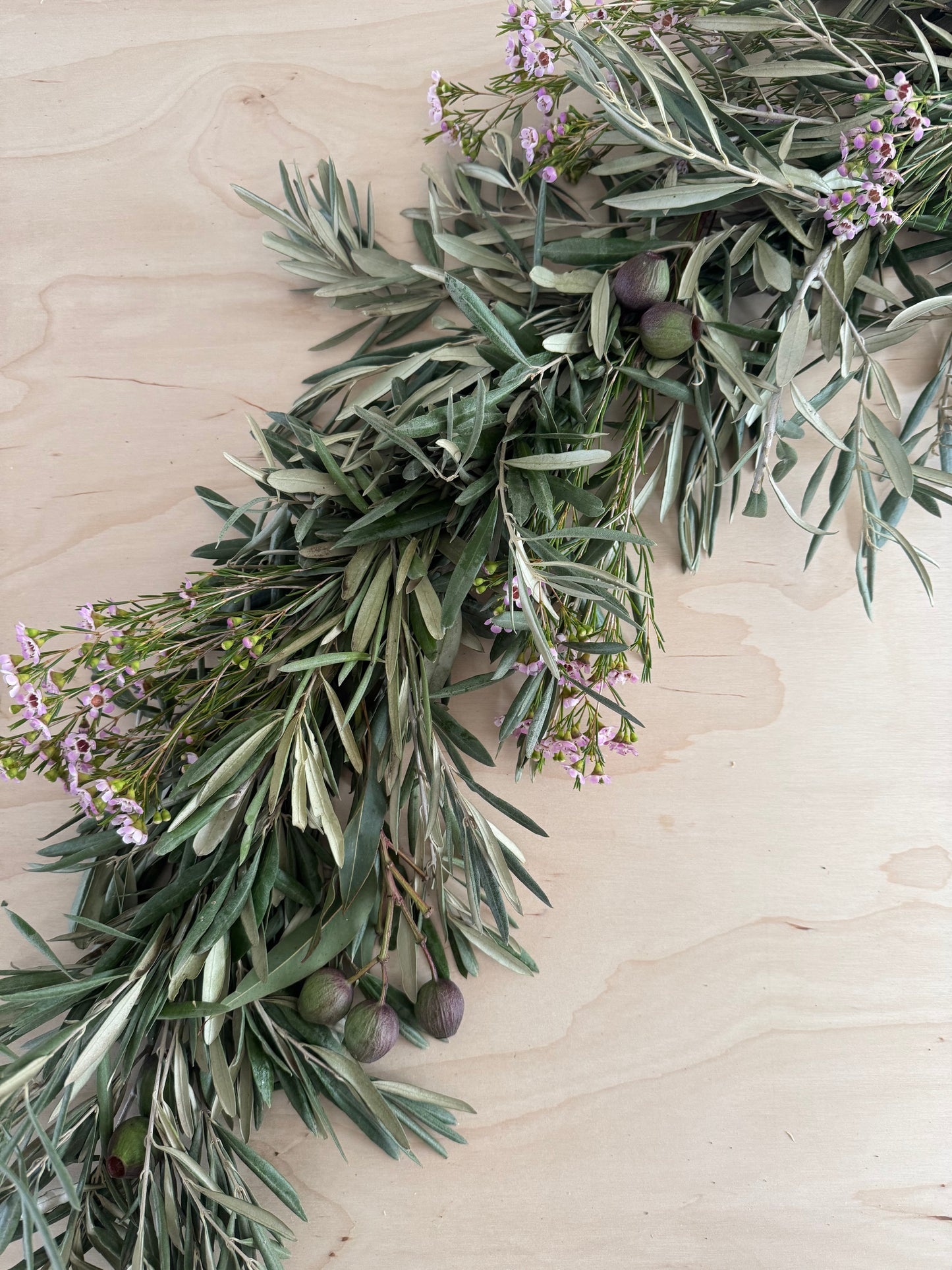 Fresh Garland - Olive Branches