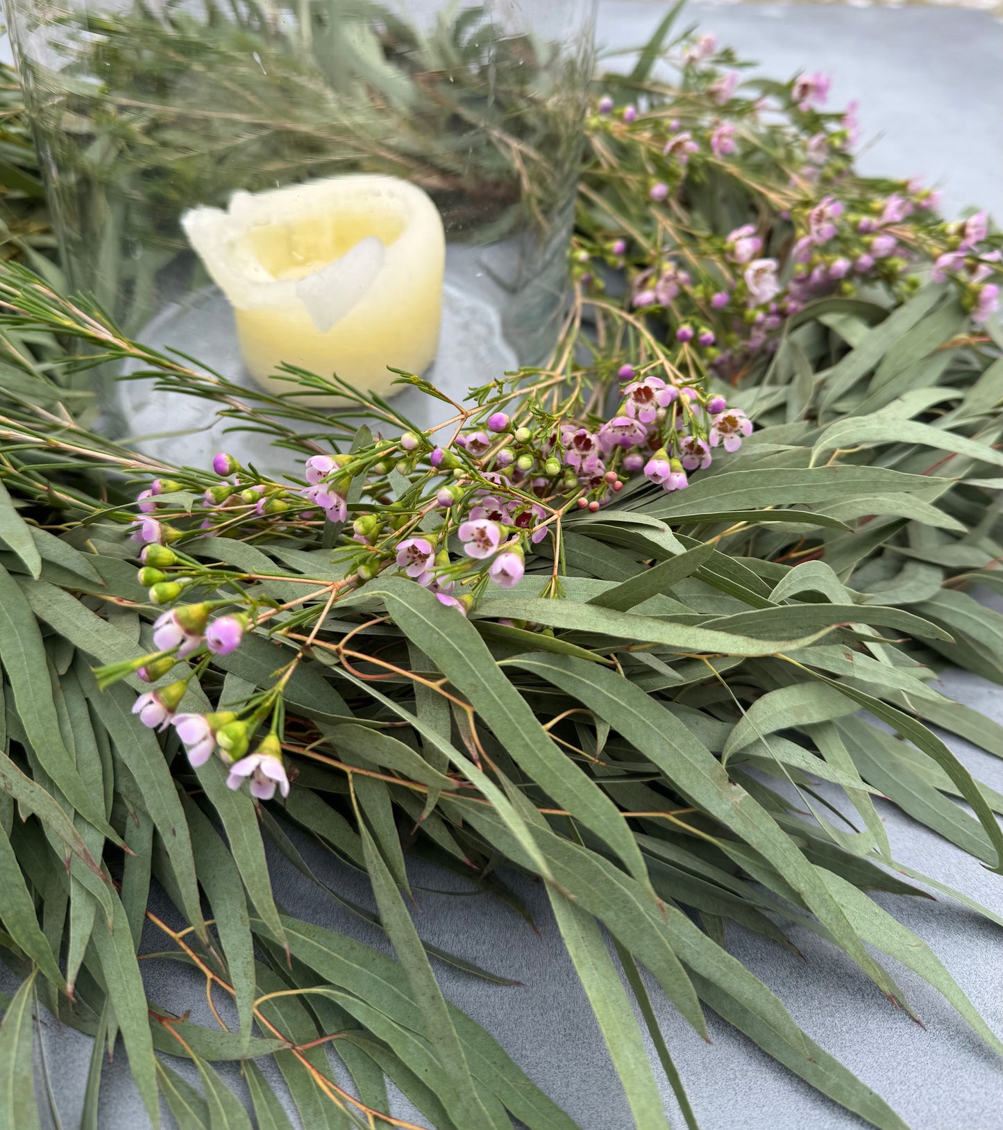 Centrepiece - Fresh Eucalyptus or Olive Branches