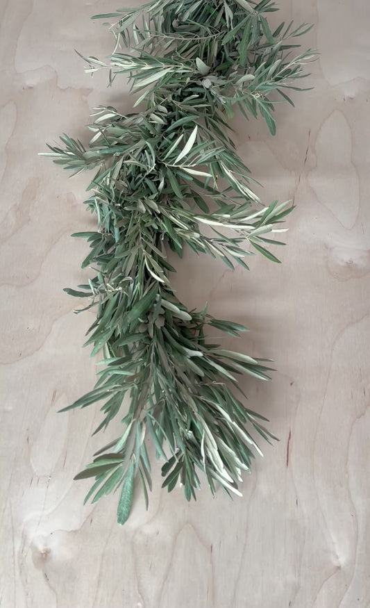 Fresh Garland - Olive Branches